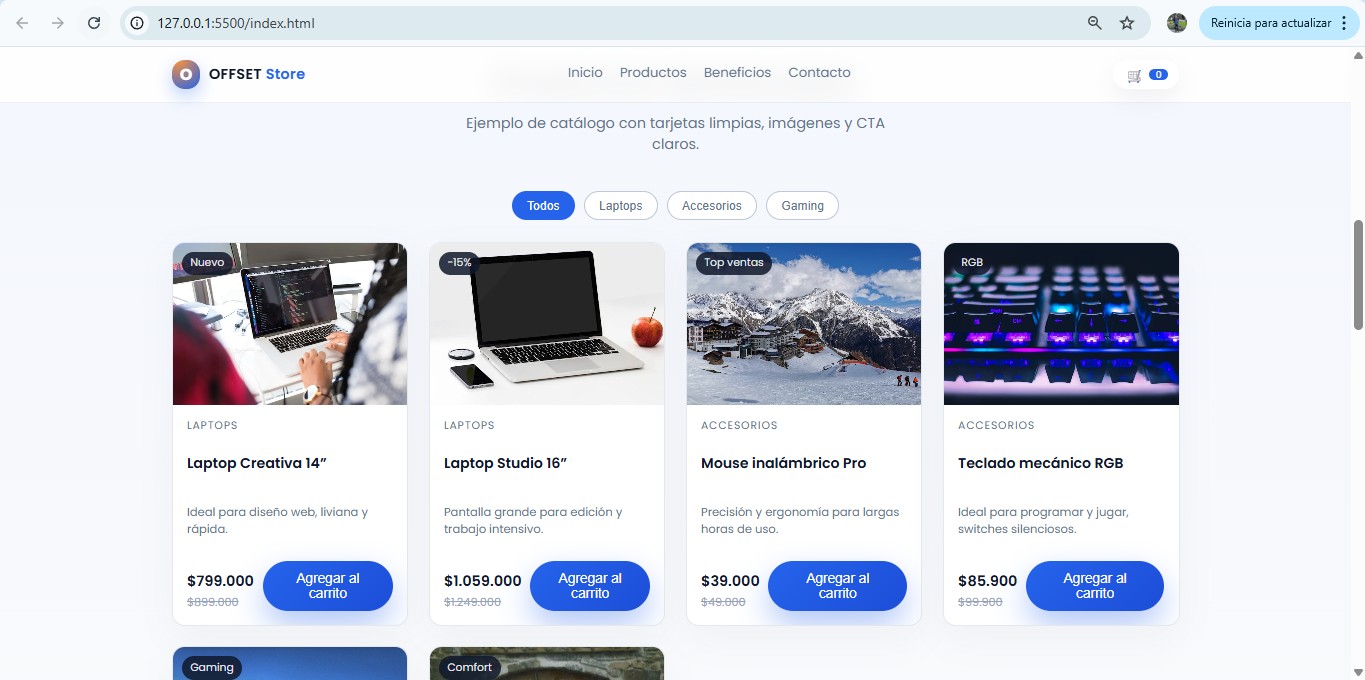 Tienda online E-commerce